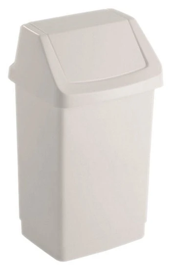 Šiukšliadėžė Curver Click-It, balta, 25 l