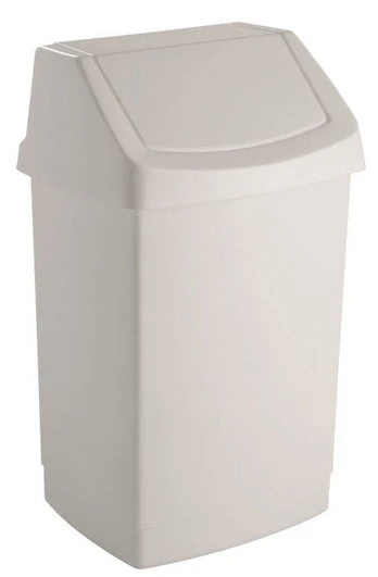 Šiukšliadėžė Curver Click-It, balta, 9 l