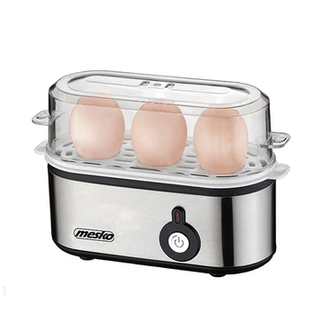 Mesko Egg boiler MS 4485 Nerūdijantis plienas 210 W Functions For 3 eggs