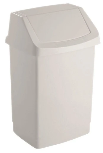 Šiukšliadėžė Curver Click-It, balta, 15 l
