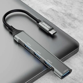 Dudao HUB 4in1 USB-C - 4x USB-A (3 x USB2.0 / USB3.0) 6.3cm (A16T)