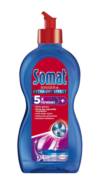 Indų skalavimo priemonė indaplovėms SOMAT Extra Dry Effect, 500 ml