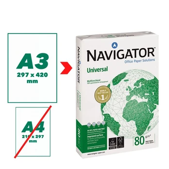 SPg Popierius NAVIGATOR UNIVERSAL, A3, 80 g/m2, 500 lapų (1 pakelis)