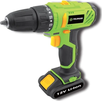 Akumuliatorinis gręžtuvas-suktuvas Fieldmann FDV 10201-A, Li-Ion 12V/1300 mAh