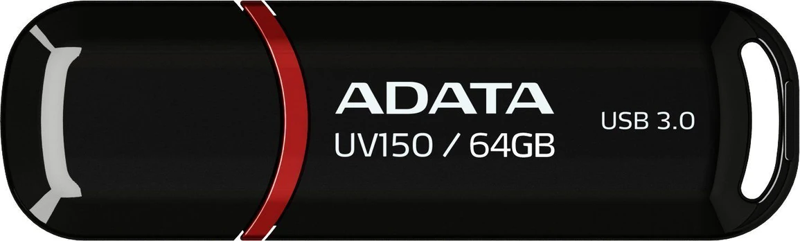 MEMORY DRIVE FLASH USB3.1 64GB/BLACK AUV150-64G-RBK ADATA