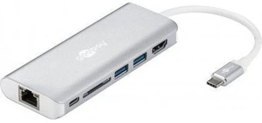 Adapteris Goobay 76788, USB-C/USB-A/HDMI/SD