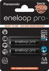Panasonic rechargeable batteries ENELOOP Pro BK-3HCDE/2BE, 2500 mAh, 500 (2xAA)