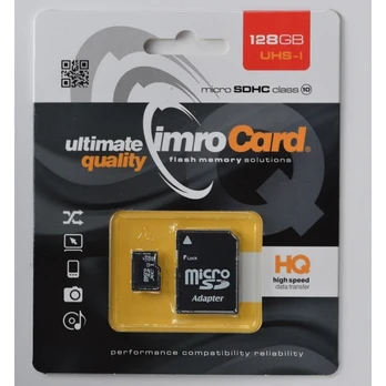 Imro Memory Card microSDHC / 128GB / cl. 10 UHS-I + Adapter