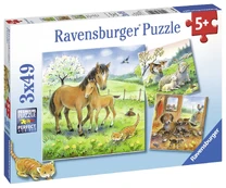 Dėlionės komplektas Ravensburger Cuddle Time kaina