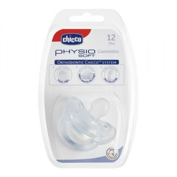 CHICCO žindukas ortodontinis PHYSIO SOFT, 16M+, Iš latekso.