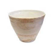 Vazonas 10010004, keramika, Ø 26.5 cm, baltas/smėlio ruda kaina