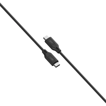 Silicon Power Boost Link PVC LK15CC USB kabelis 1 m USB-C - USB-C Juoda