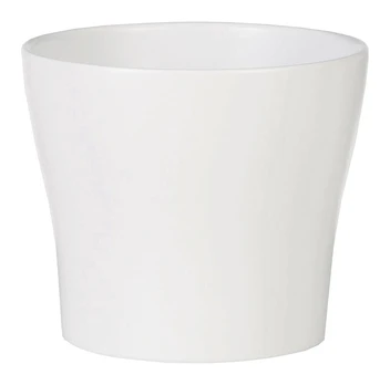 Vazonas Scheurich 808/17, keramika, Ø 17 cm, baltas