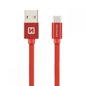Swissten Textile Universal Quick Charge 3.1 USB-C Data and Charging Cable 1.2m kaina