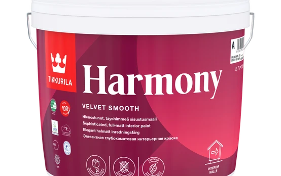 Akriliniai dažai Tikkurila Harmony, balta, 2.7 l