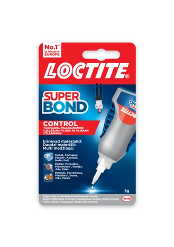 Klijai universalūs Loctite Super Bond Control, 0.003 kg