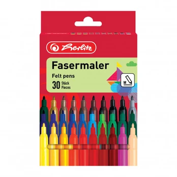 Flomasteriai Herlitz, vienpusiai, 30 vnt.