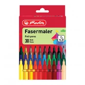 Flomasteriai Herlitz, vienpusiai, 30 vnt. kaina