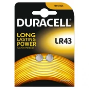 Baterijos DURACELL LR43, 2vnt kaina