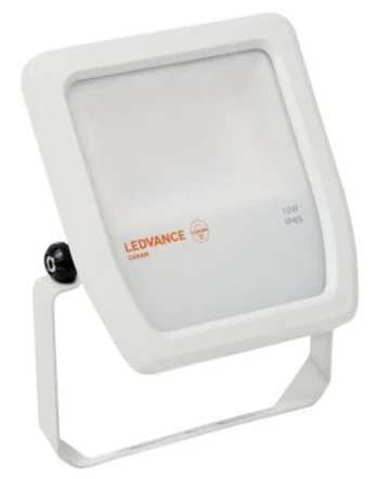 Prožektorius Ledvance, 10 W, 800 lm, 4000 °K, IP65, baltas