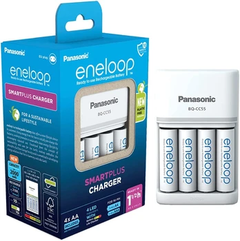 Įkroviklis Panasonic ENELOOP Įkroviklis SMART AND QUICK BQCC55 + AA 4 SZT.