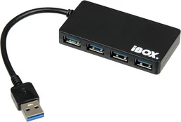 IBOX IUH3F56 HUB USB 3.0 BLACK 4-P