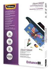 LAMINATING POUCH A4/100PCS 5440001 FELLOWES kaina