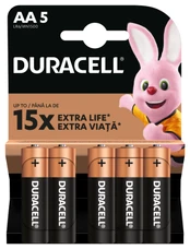 Elementai Duracell DURB011, AA, 1.5 V, 5 vnt. kaina
