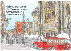 Smlt Piešimo sąsiuvinis A3, 20 lapų ,120 g/m² kaina