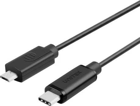 Unitek Kabelis USB TYP-C DO microUSB 2.0; 1m; Y-C473BK