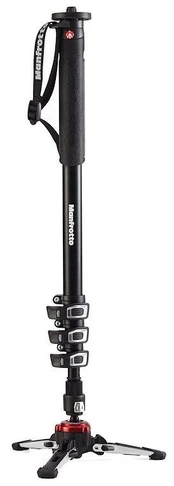 Stovas Manfrotto XPRO Aluminium 4-Section Fluid Video Monopod MVMXPROA4