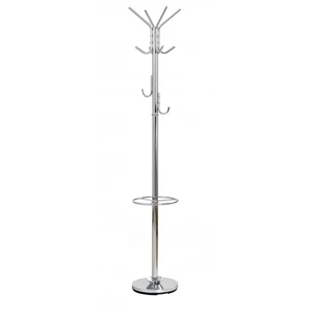 Drabužių kabykla W24, 181 cm, sidabro