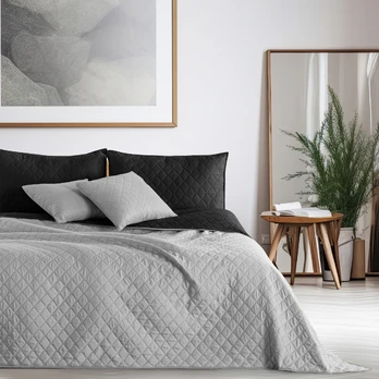Lovatiesė DecoKing Axel, sidabro, 260 cm x 280 cm