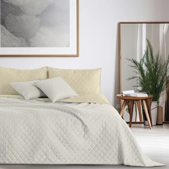 Lovatiesė DecoKing Axel, smėlio ruda, 220 cm x 200 cm