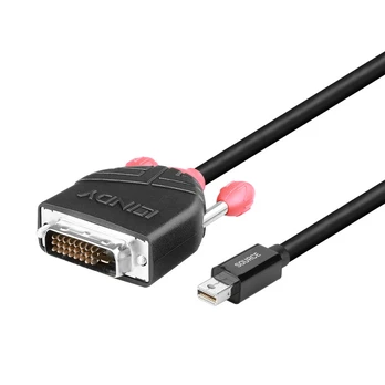 CABLE MINI DP TO DVI 2M/BLACK 41952 LINDY