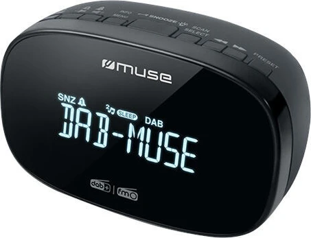 Muse Clock radio PLL M-12CR Black, Alarm function