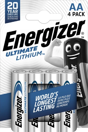 Elementai ENERGIZER Ultimate Lithium L91 AA BL2 ličio baterija