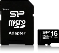 Silicon Power memory card microSDHC 16GB Class 10 + adapter kaina