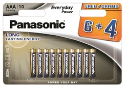 Panasonic Batteries Baterijos Panasonic LR03 EPS 6+4BP Angry Birds kaina