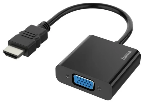 ADAPTERIS HAMA HDMI Plug - VGA Socket, 3,5MM