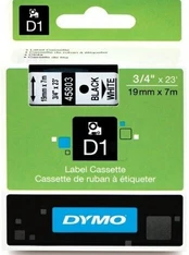 Juostelė DYMO D1, 19 mm, Juodai ant Balto kaina