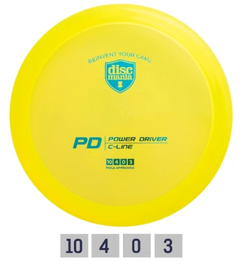 Diskgolfo diskas Distance Driver C-LINE PD Yellow