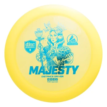 Diskgolfo diskas Distance Driver MAJESTY Active Premium Yellow