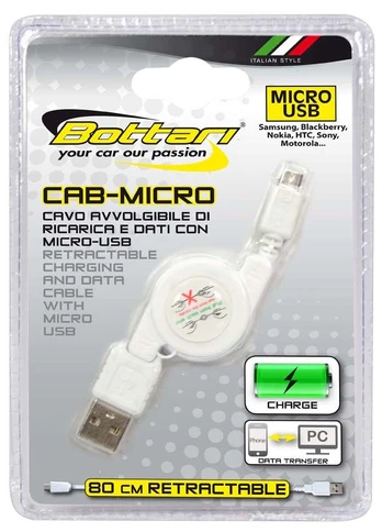 Automobilinis įkroviklis Bottari, Micro USB/USB