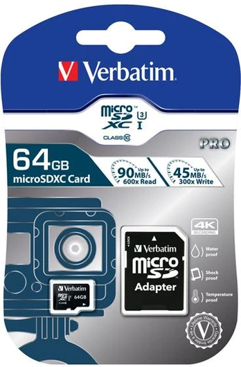 Atminties kortelė Verbatim Pro, 64 GB