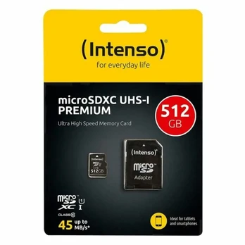 Intenso microSDXC Class 10 UHS-I Memory Card 512GB
