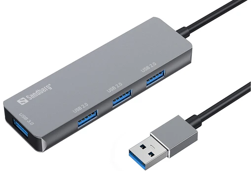 SANDBERG USB-A Hub 1xUSB3.0+3x2.0 SAVER | 333-67