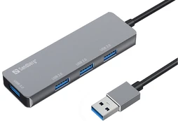 SANDBERG USB-A Hub 1xUSB3.0+3x2.0 SAVER | 333-67 kaina