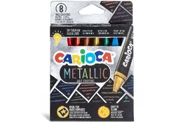 Vaškinės kreidelės CARIOCA Metallic, 8 vnt. kaina