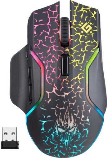 „Defender“ belaidė pelė GM-067 „One Shot“ optinė RF RGB 3200 dpi 7p 52067